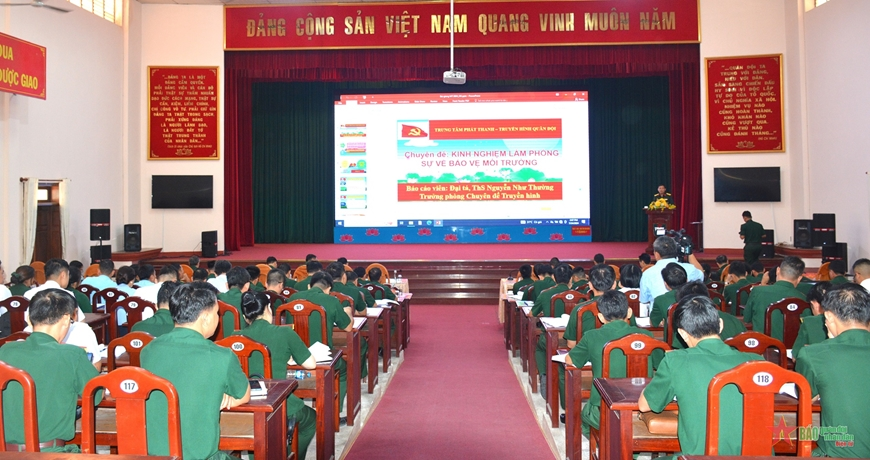 Tổng cục Chính trị Quân đội nhân dân Việt Nam tập huấn nghiệp vụ truyền thông môi trường, biến đổi khí hậu năm 2024